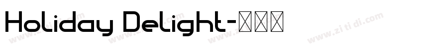 Holiday Delight字体转换